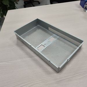 Base de Gabinete de Control Industrial Procesada por CNC, Suministro Directo de Fábrica, Chasis Principal, Malla de Disipación de Calor, Fabricación de Chapa Metálica - Product Image 1