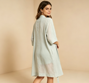 Bata de Bambú para Mujer, Personalizada, 100% Algodón Orgánico, Ropa de Dormir, Fabricante OEM de Pijamas Suaves y Cómodos - Product Image 5