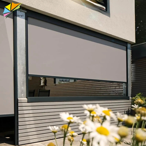 Persianas e Cortinas Motorizadas de Poliéster com <span class=keywords><strong>Design</strong></span> Simples, à Prova de Vento e Água para Uso em Varandas e Pérgolas Externas - Product Image 4