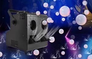 Stable High Power Bubble Fog Generator with Manual <b>Remote</b> Dual Control for Stage Atmosphere Creation Multicolor Light Aluminum - Product Image 5