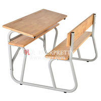 Projet de mobilier scolaire Étudiants Bureau double et chaise Table et banc Classe Design Projet Libye