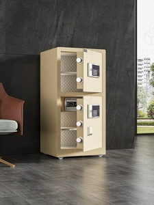 Coffre-fort numérique double porte pour usage domestique et professionnel, en acier allié, avec mot de passe intelligent, pour salon, meuble mural - Product Image 1