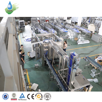 Machine de remplissage automatique 3 en 1 pour eau gazeuse au CO2, ligne de remplissage de boissons gazeuses