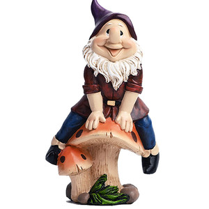 Polyresin/Resin <strong>Gnomes</strong> <strong>Garden</strong> Ornaments Christmas Decorations, Outdoor Ornaments Home Decor Accessories Statues, Outdoor <strong>Garden</strong> - Product Image 1