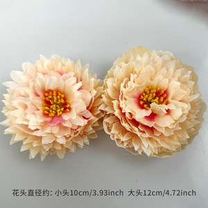 ดอกโบตั๋นประดิษฐ์ขนาด 10 ซม. 12 ซม. ทำจากผ้าไหม คุณภาพสูง เหมาะสำหรับตกแต่งงานแต่งงานและของตกแต่งบ้าน - Product Image 6