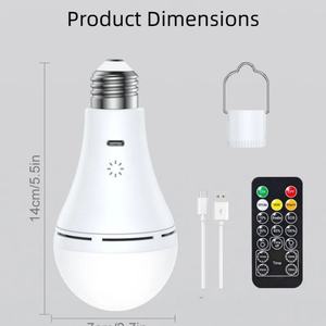 หลอดไฟ LED คุณภาพสูง ควบคุมด้วยรีโมทแบบสัมผัส 3CCT ชาร์จไฟได้ พร้อมตะขอ - Product Image 4