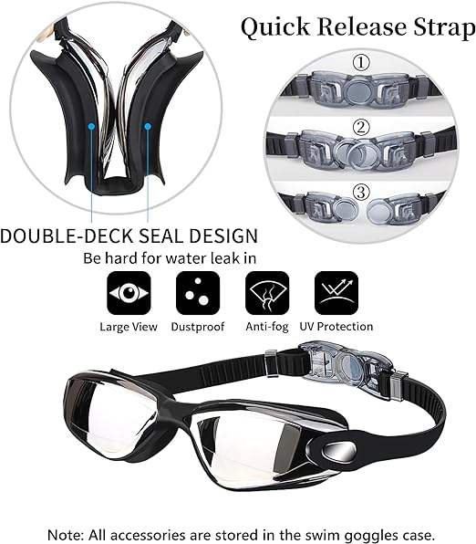 High Quality Adult Professional Anti Fog Swim Goggles with PC Lenses Eye Protection Waterproof Swimming Glasses