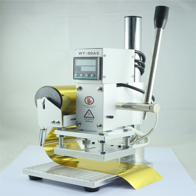 Mini Manual Hot Foil Embossing Press Logo Branding Stamp Machine for Leather Paper Card CE Heavy Duty · image 5