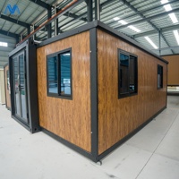 Maison conteneur extensible à structure en acier de 40 pieds, unité modulaire chambre-salon, installation facile pour usage résidentiel