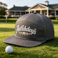 Casquette Snapback Sportive à 7 Panneaux à Visière Plate avec Logo Brodé Personnalisé Vintage de Haute Qualité, Respirante/Imperméable, Vente en Gros