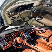 Kit Carrosserie Style S450 W223 pour Amélioration Mercedes-Benz W221 vers W223 S450, Kit Complet Intérieur et Extérieur avec Siège Massant