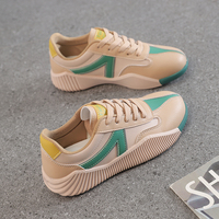 Nouvelles chaussures de plateforme Joker respirantes, sport, décontractées, course à pied, marche, tendance mode, résistantes aux chocs, antidérapantes, lacets, dessus en PU
