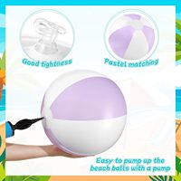 Ballon de plage gonflable 11 pouces, couleurs macaron, en PVC, jeu sportif pour enfants et adultes, idéal pour les fêtes à thème tropical Hawaïen en extérieur
