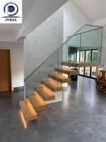 Escalier sur mesure populaire, contemporain, de luxe, tendance, minimaliste, élégant et durable pour la vente en gros