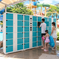 Gabinetes de Almacenamiento Electrónicos Inteligentes de 10, 12, 16, 18 y 24 Puertas, Gabinete de Almacenamiento Electrónico Impermeable para Exteriores