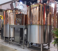 Micro-brasserie de bière 1000l avec cuivre rouge