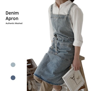 <span class=keywords><strong>Delantal</strong></span> de tela vaquera con logotipo personalizado para el hogar, accesorio de cocina con logotipo personalizado, ideal para mamá y niños, jardín, fábrica de China - Product Image 1