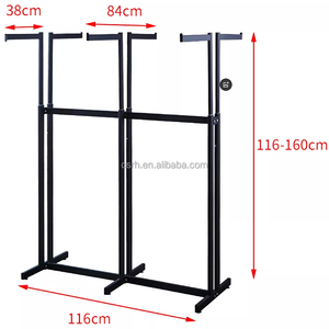 RH-GR-SP1-6 1160*500*1580mm Six Arms Cloth <strong>Hanging</strong> <strong>Stand</strong> Adjusted Garment <strong>Display</strong> <strong>Rack</strong> - Product Image 2