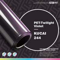 Film de protection de voiture en vinyle PET brillant Twillght Violet KUCAI 1,52*17 mètres, couleurs pour wrapping de véhicule