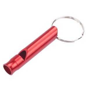 Sifflet d'urgence personnalisable en alliage d'aluminium avec porte-clés - Outil de survie léger et étanche fabriqué en Chine - Product Image 5