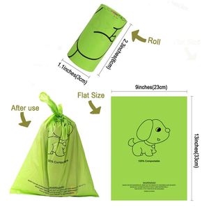 ถุงเก็บอุจจาระสุนัข RDY Custom Poop Bag 100 ชิ้น ย่อยสลายได้ เป็นมิตรกับสิ่งแวดล้อม หนาพิเศษ ป้องกันการรั่วซึม สำหรับเดินเล่นนอกบ้าน ท่องเที่ยว สวนสาธารณะ - Product Image 6