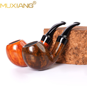 MUXIANG Briar Wood Smoking <strong>Pipe</strong> Bent Type Portable <strong>Palm</strong> Sized Tobacco <strong>Pipe</strong> - Product Image 2
