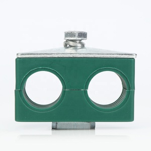 Thép Không Gỉ Đôi Ống Kẹp Màu Xanh Lá Cây Bạc Đường Sắt Nut Đường Sắt Gắn Kẹp Thép Không Gỉ Din Đường Sắt Kênh - Product Image 1