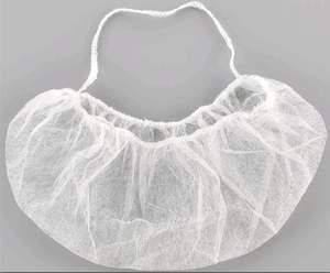 غطاء لحية قابل للتنفس ومقاوم للغبار وصحي، مقاس 18 بوصة، مرن وقابل للاستخدام مرة واحدة، مصنوع من البولي بروبيلين غير المنسوج، متوفر باللون الأبيض والأزرق والأسود - Product Image 2