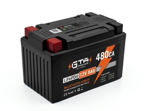 LiFePO4 Lithium Iron Phosphate <b>Battery</b> <b>12V</b> 4Ah 480CA Smart Powersport Replacement <b>Battery</b> for Motorcycle - Product Image 3
