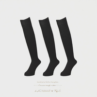 Chaussettes de baseball pour adultes, genouillères, OEM, sport, noires, tricotées