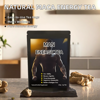 Sachets de thé énergétique au ginseng cru à marque privée, directement de l'usine, pour le bien-être et la vitalité quotidiennes des hommes, supplément à base de plantes, OEM