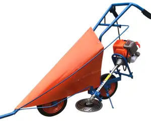 Gasoline type small grass soybean chili sorghum reaper harvester machine