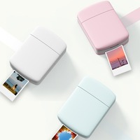 Mini imprimante sans fil, impression HD 600 dpi, imprimante jet d'encre couleur multifonction