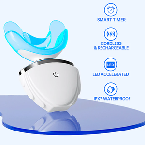 Appareil de blanchiment des dents à LED rouge et bleue, rechargeable, sans fil, outil de blanchiment beauté, soin des gencives, soin buccal quotidien, utilisation à domicile, Powsmart - Product Image 4