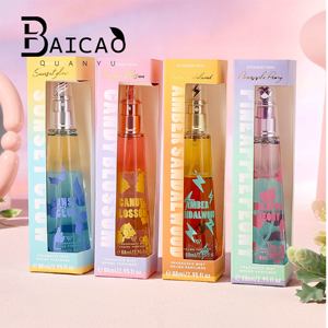 Flacon de parfum portable haut de gamme rechargeable 80 ml, flacon en verre avec vaporisateur à pression - Product Image 1