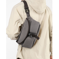 Sac bandoulière homme personnalisé avec logo, grande capacité, en toile, multifonctionnel, pour sport et activités de plein air