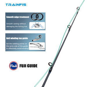 <span class=keywords><strong>Canne</strong></span> <span class=keywords><strong>à</strong></span> <span class=keywords><strong>pêche</strong></span> en fibre de carbone Full Fuji Guides pour la <span class=keywords><strong>pêche</strong></span> au bar, 2 brins, 1,8-2,4 m, pour la <span class=keywords><strong>pêche</strong></span> en lac, en rivière, en <span class=keywords><strong>mer</strong></span> et en <span class=keywords><strong>bateau</strong></span> - Product Image 6