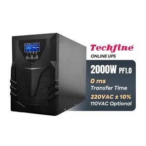 Techfine在线家庭ups 2 kva在线ups 220v ups家庭电源