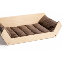 Lit pour chat mural en contreplaqué de bouleau, grand format, avec coussin amovible, pour chats d'intérieur, vente en gros du fabricant