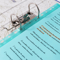 Échantillon disponible : Classeur A4 en plastique à 11 trous perforés avec bouton-pression pour ranger papiers et petits objets