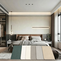 Panneau en tissu 3D personnalisé, panneau simple en fibre de charbon de bambou, panneau de placage mural intérieur pour la décoration murale et de plafond moderne en intérieur