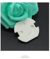 Lot de 10 protections de prises électriques européennes en plastique, anti-choc pour bébés et enfants, blanc