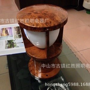 Aluminum Alloy Lawn Light Wood Shade Ip65 Led <b>Outdoor</b> <b>Lighting</b> For Garden - Product Image 3