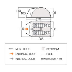 HOMFUL prezzo ragionevole Outdoor Gothic Arch <span class=keywords><strong>tenda</strong></span> da <span class=keywords><strong>campeggio</strong></span> per 2 persone <span class=keywords><strong>tenda</strong></span> impermeabile in stile cupola - Product Image 2