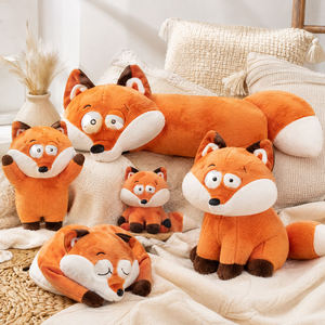 Peluche de zorro personalizado de múltiples formas, almohada de cuerpo largo para acostarse o ponerse de pie, cojín suave para dormir - Product Image 1