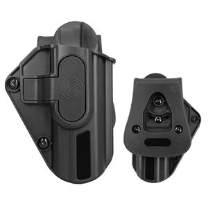 Tactische <span class=keywords><strong>holster</strong></span> G17/22/31/19/23/32, rechts, snelontgrendelbaar, open draagtas, riemclip, beenholster - Product Image 1