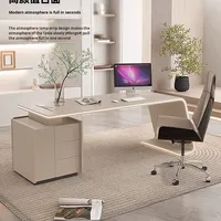 Bureau de direction de style crème haut de gamme Design élégant Bureau d'éclairage du superviseur du directeur exécutif