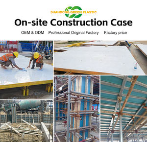 Panneau de coffrage en PVC vert réutilisable, taille ajustable, haute résistance, pour la construction de villas en béton, facilement écologique - Product Image 5