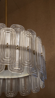 Lustre en verre d'art de Murano du milieu du siècle