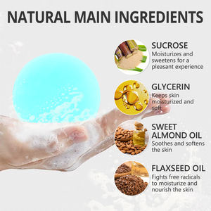 Sabun Mandi Es Krim Vanila Alami OEM 100g Minyak Almond Manis Menutrisi Kulit Membersihkan Tubuh Menghilangkan Flek Hitam Produk Sabun - Product Image 3